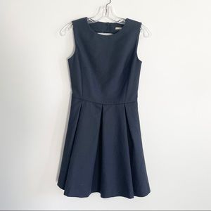 Jack Wills Chevron Knit Sleeveless Fit & Flare Dress Navy Blue 2